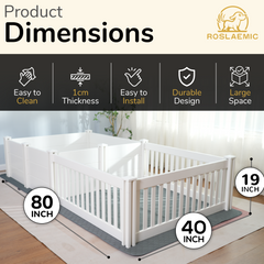 Whelping Box for Large Breed Dogs with Rails, Suitable for Large/Medium Dogs