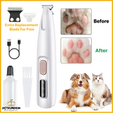 2025 New Pet Trimmer for dogs and cats,Waterproof Rechargeable Pet Shaver with LED Light, Multifunctional Pet Hair Clippers for Paws Eyes Ears Face Rump