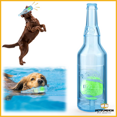 Petpumpkin Water Bottle Dog Toy, Squeaky Dog Toys for Aggressive Chewers,Indestructible Dog Chew Toys for Small Medium Large Dogs,Dog Toy Water Bottle Cruncher,Interactive Dog Toys for Boredom