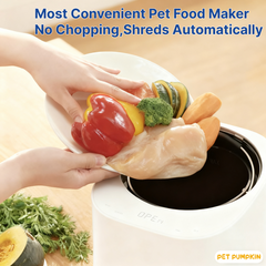 Auto Pet Food Maker, 4L Large Capacity Dog & Cat Food Processor,One-Touch Steam & Stir, No Chopping Required,  5 Cooking Modes for 8 Food Textures, Dishwasher Safe, Fits 8 lbs of Food