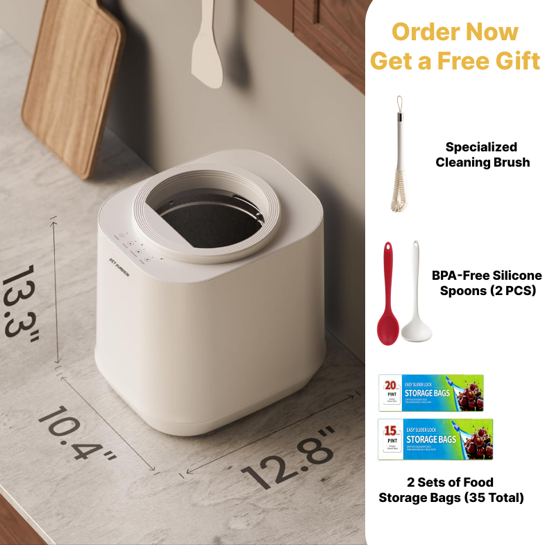 Automatic Pet Food Maker - Smart Pet Meal Prep Machine,4L Large Capacity Dog & Cat Food Processor with 8 Textures, One-Touch Steam & Stir, No Chopping Required,100+ Nutritious Recipes, Dishwasher Safe