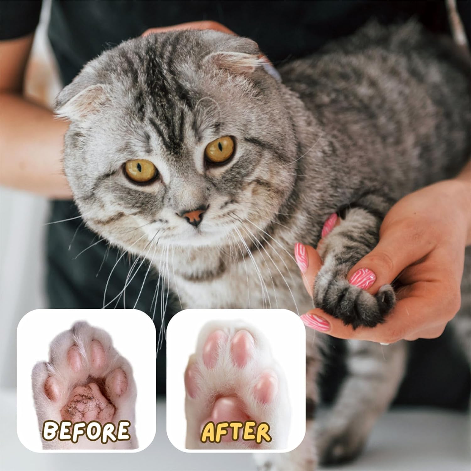 Dog&Cat Paw Balm - Paw Moisturizer & Soothing Protection from Snow & Hot Pavements - Snout Soother for Pet - Easy & Fast to Apply, Natural, Non-Toxic, Food-Grade, Lick-Safe Paw Wax for Dogs&Cats