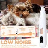 2025 New Pet Trimmer for dogs and cats,Waterproof Rechargeable Pet Shaver with LED Light, Multifunctional Pet Hair Clippers for Paws Eyes Ears Face Rump,dog stuff,cat paw trimmer